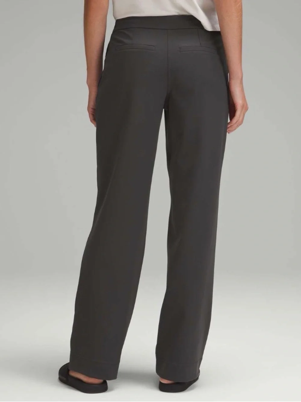 Lululemon Straight-Leg Mid-Rise Pant Full Length *Luxtreme Graphite Grey